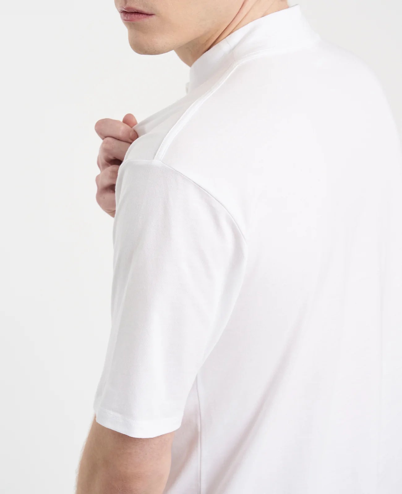Supima High Neck Tee