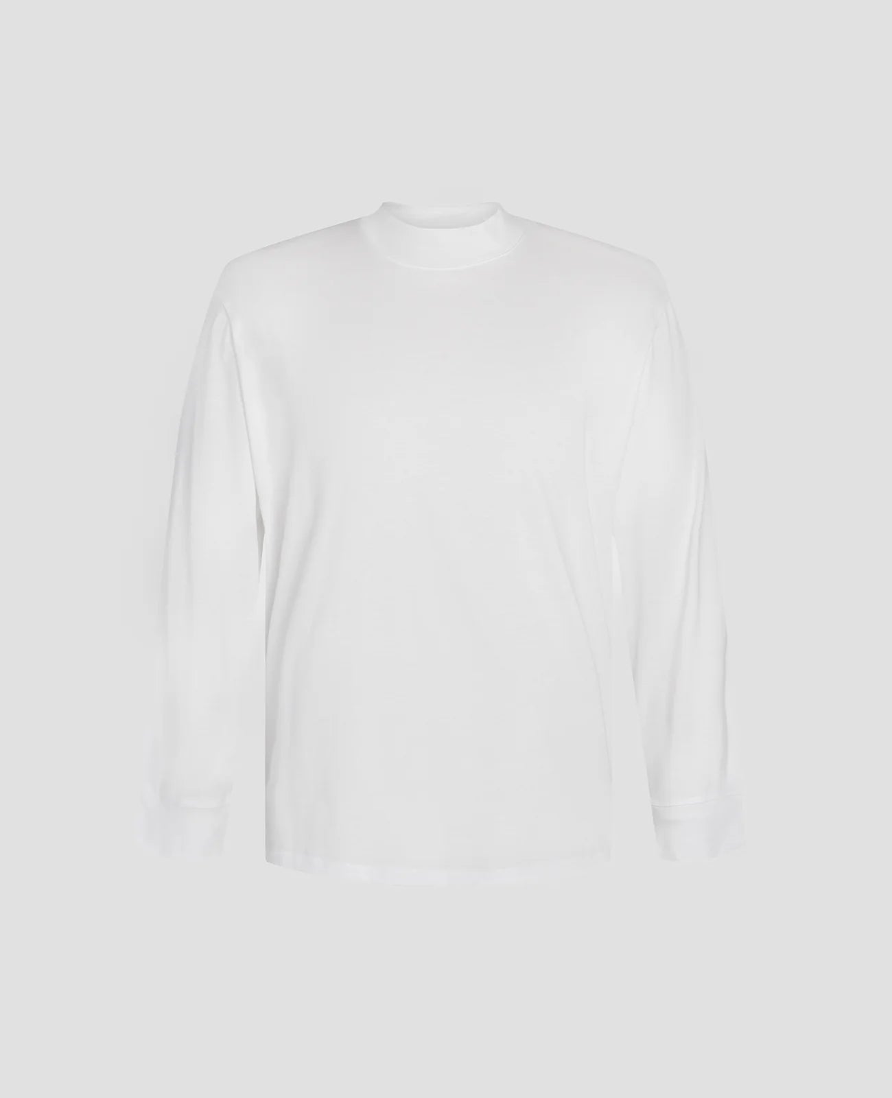 Supima High Neck Long Sleeve Tee