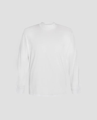 Supima High Neck Long Sleeve Tee