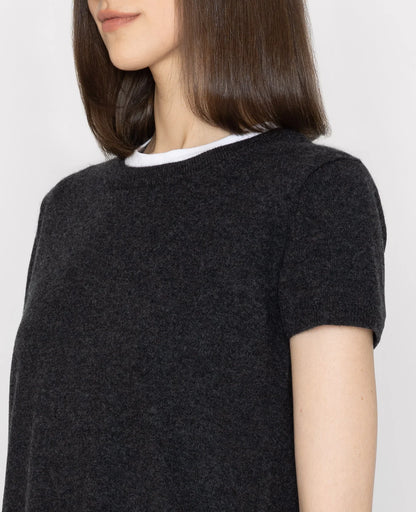 Cashmere 2-Way Short Sleeve Sweater