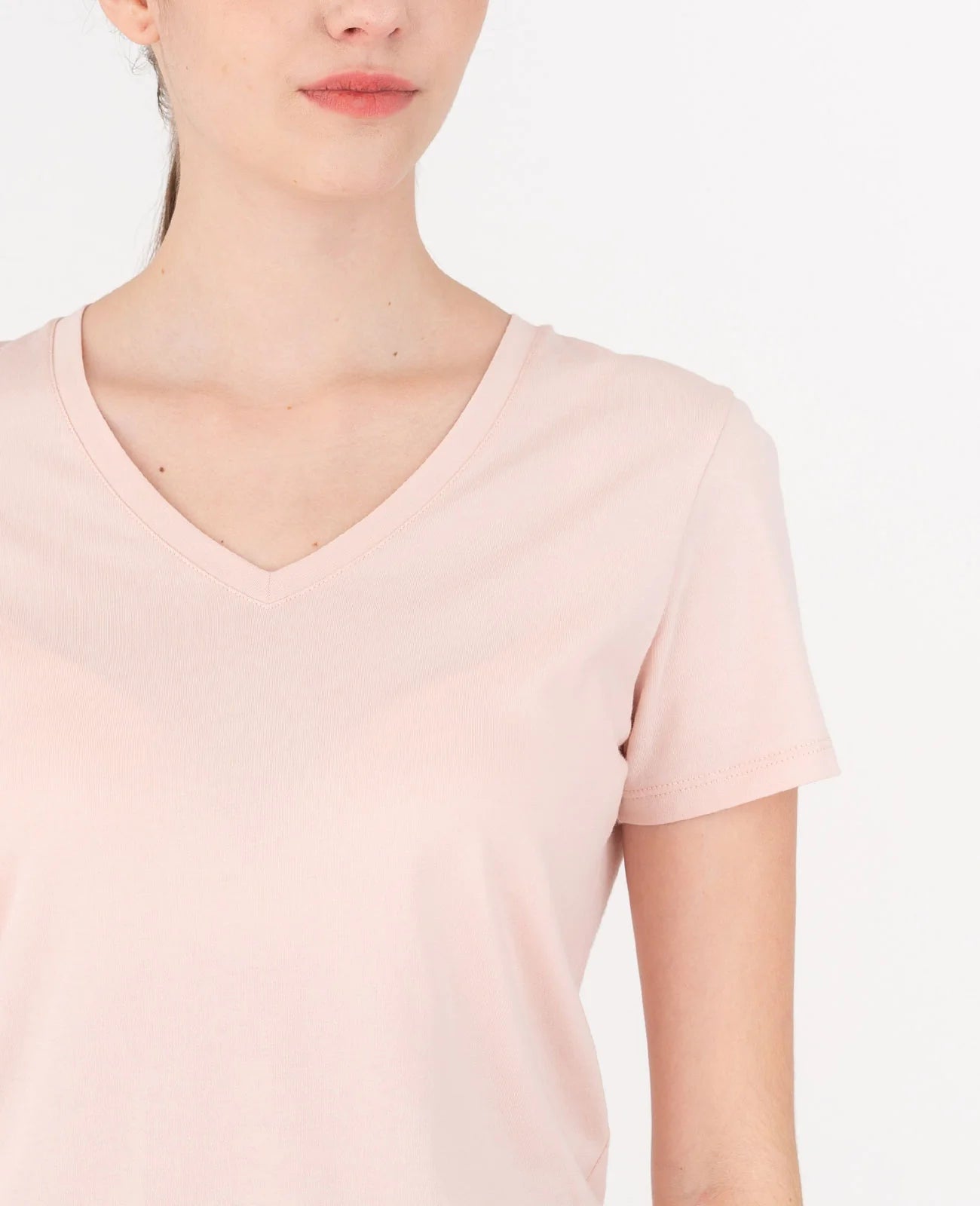 Organic Pima Cotton V-Neck Tee