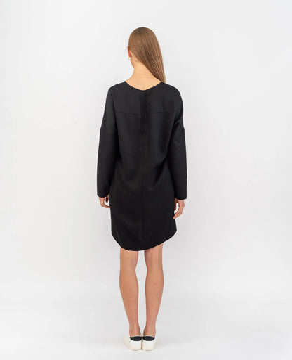 Tencel V-Neck Cocoon Dress