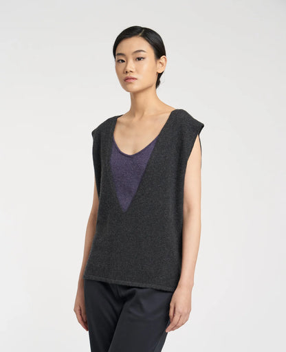 Cashmere Deep V-Neck Vest