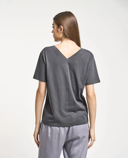 Supima Double V Neck Tee