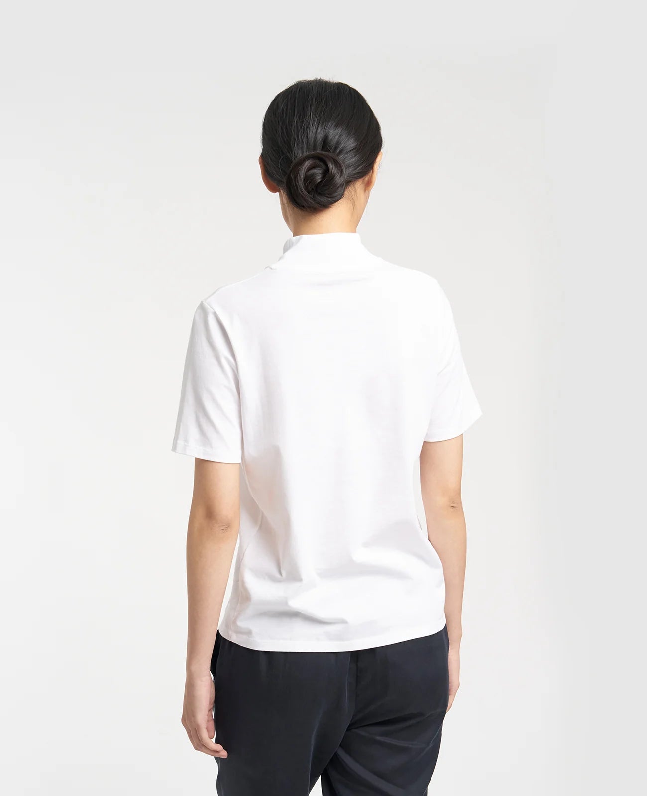 Supima High Neck Tee