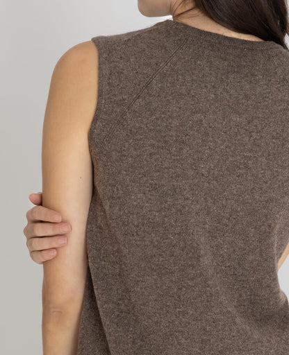 Cashmere Crew Neck Vest