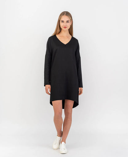 Tencel V-Neck Cocoon Dress