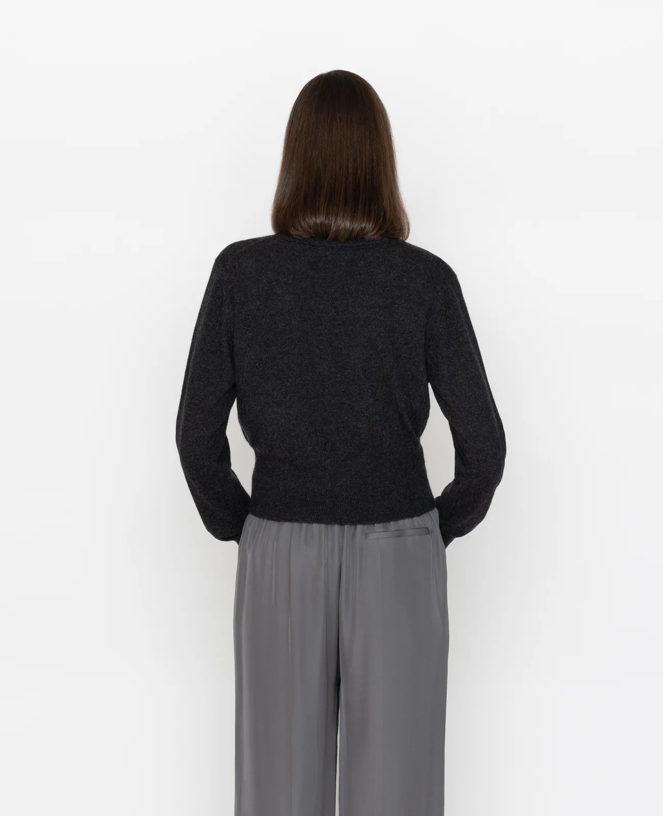 Cashmere V-Neck Cropped Cardigan