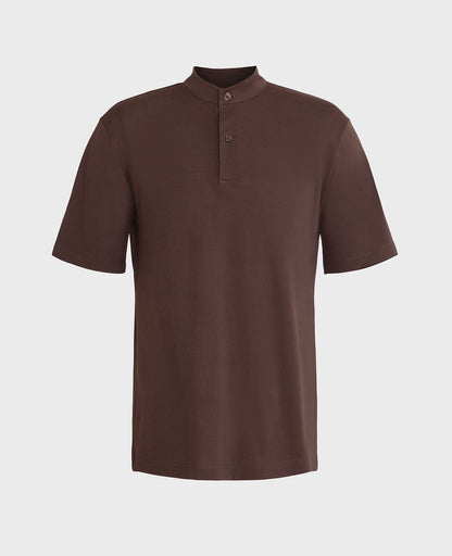 Supima Pique Band Collar Polo