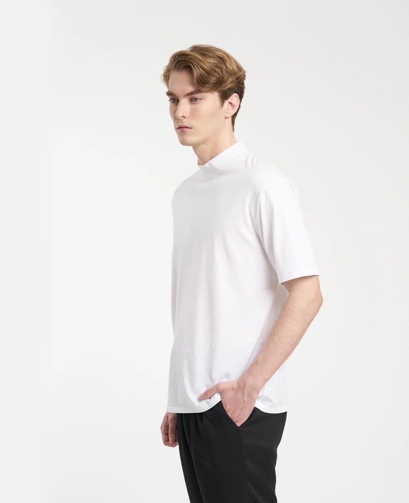 Supima High Neck Tee