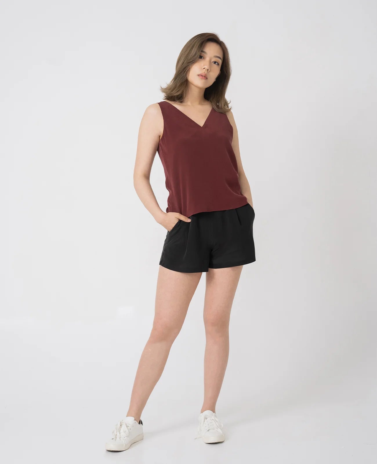 Silk V-Neck Tank