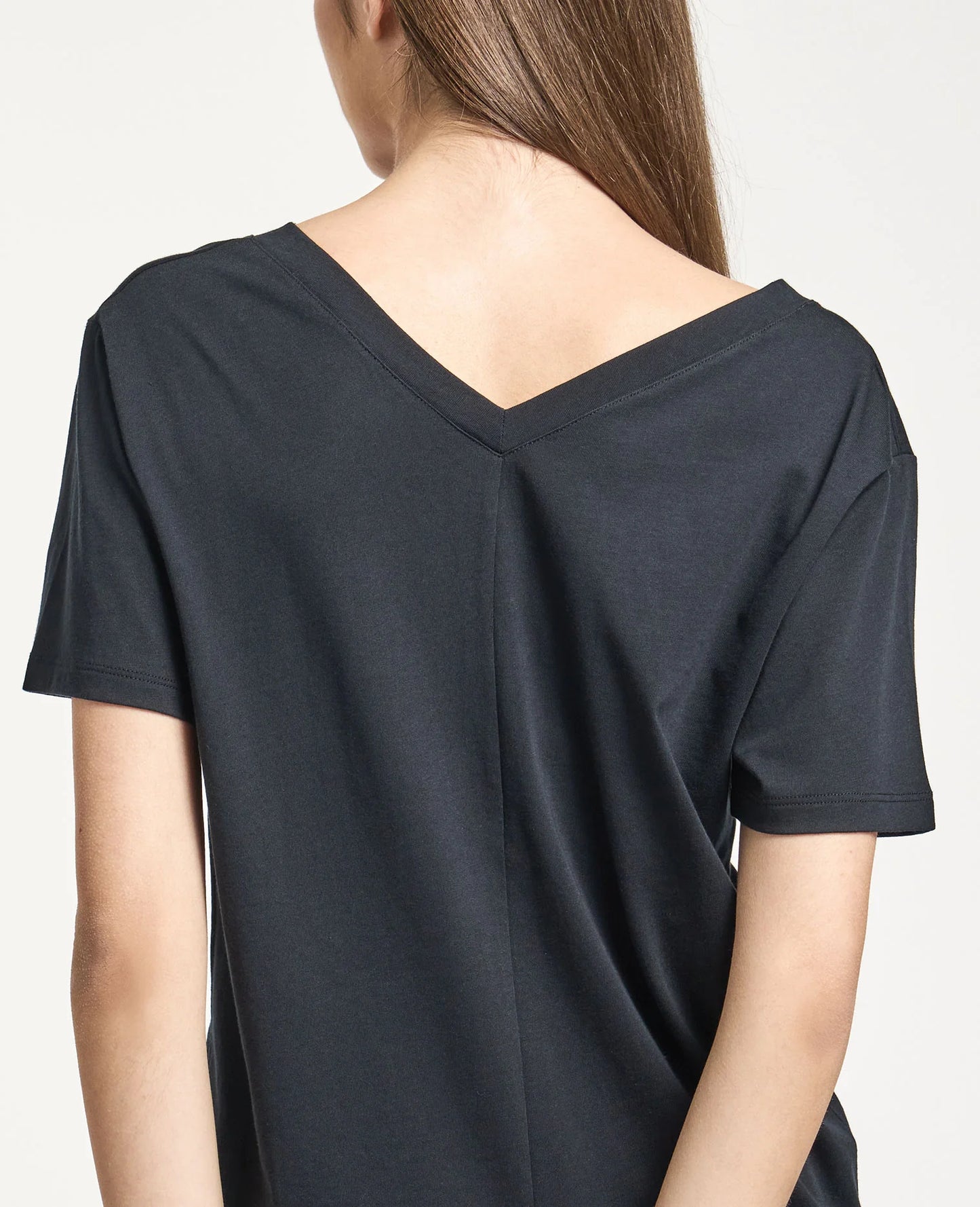 Supima Double V Neck Tee