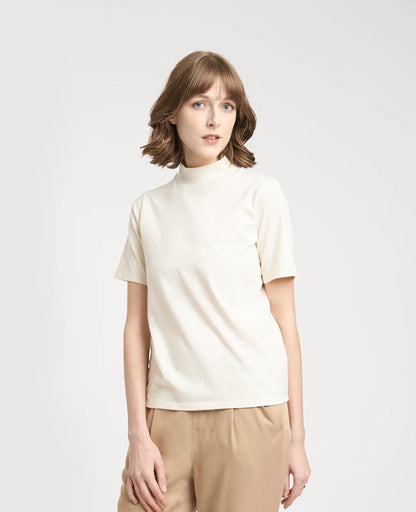 Supima High Neck Tee