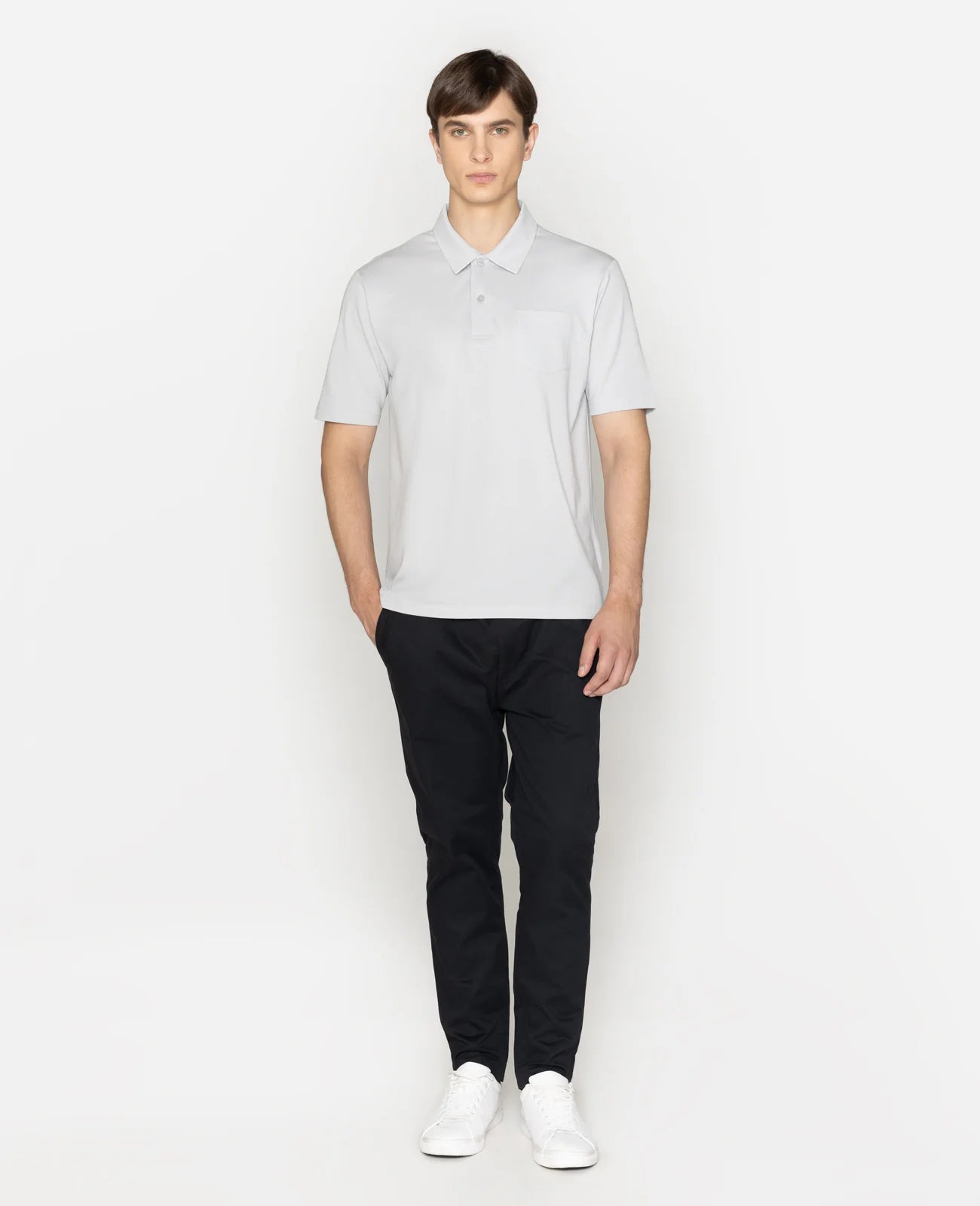 Supima Pique Point Collar Pocket Polo