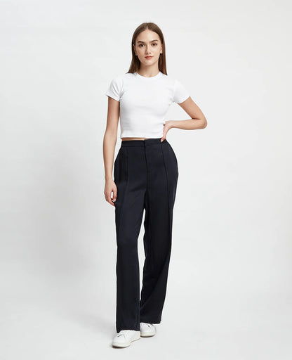 Supima Ribbed Crop Tee
