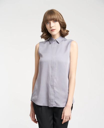 Tencel Sleeveless Shirt
