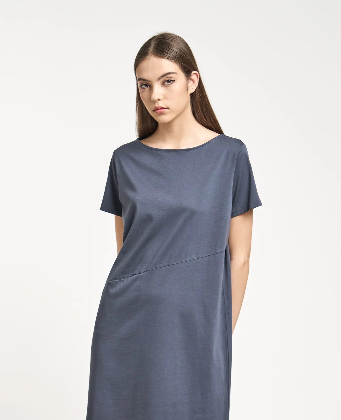 Supima Boat Neck Tee Dress