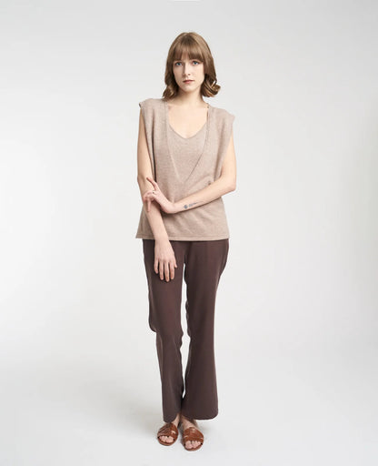 Cashmere Deep V-Neck Vest
