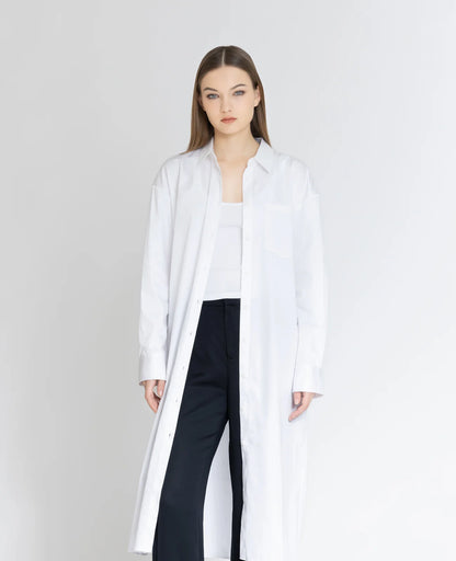 Supima Poplin Shirt Dress