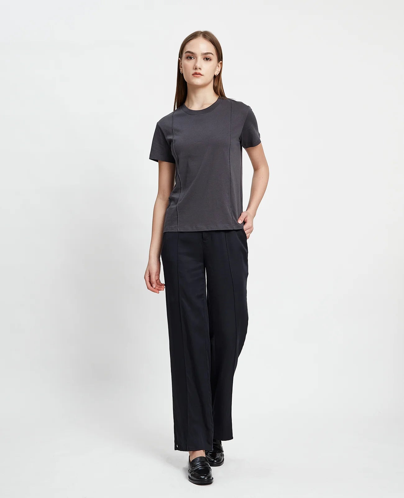 Supima Double Pintuck Tee