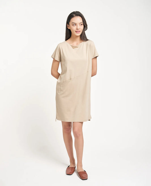 Supima Boat Neck Tee Dress