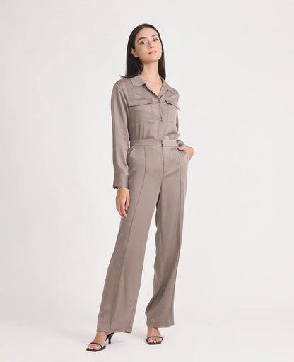 Tencel Side Slit Pant
