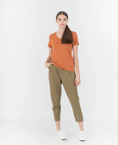 Organic Pima Cotton V-Neck Tee