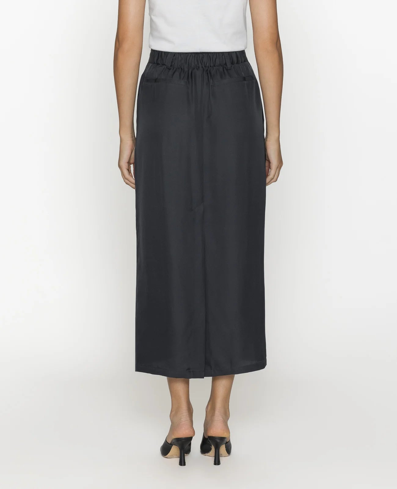 Silk Column Skirt