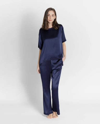 Silk Pyjamas Oversized Tee