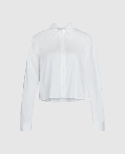 Supima Poplin Cropped Shirt