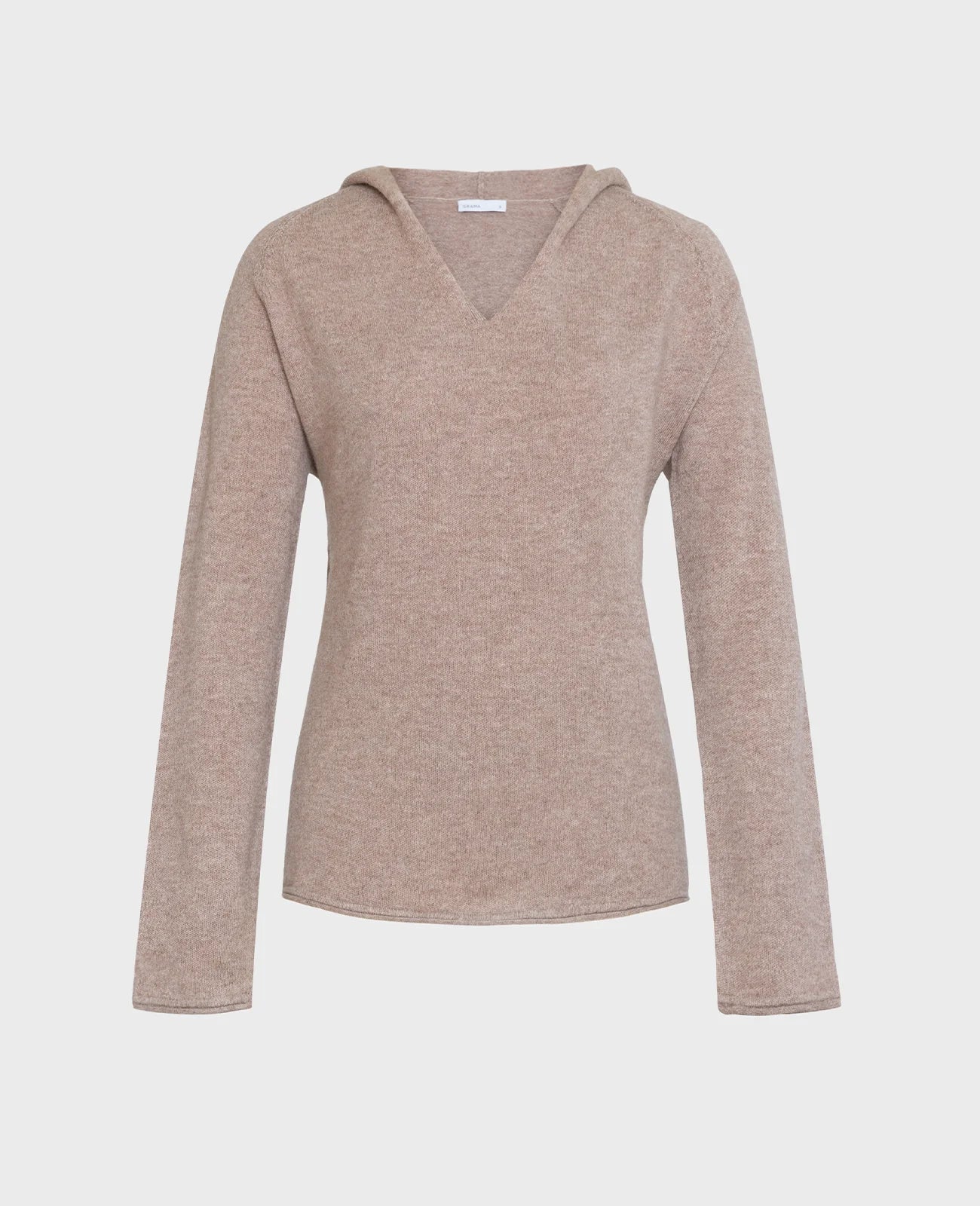 Cashmere V-Neck Hoodie