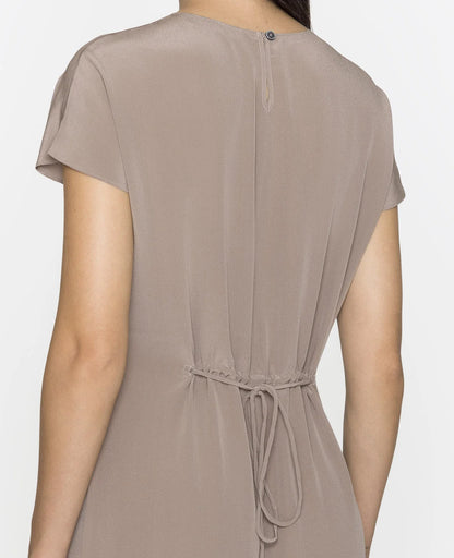 Silk Drawstrings Dress
