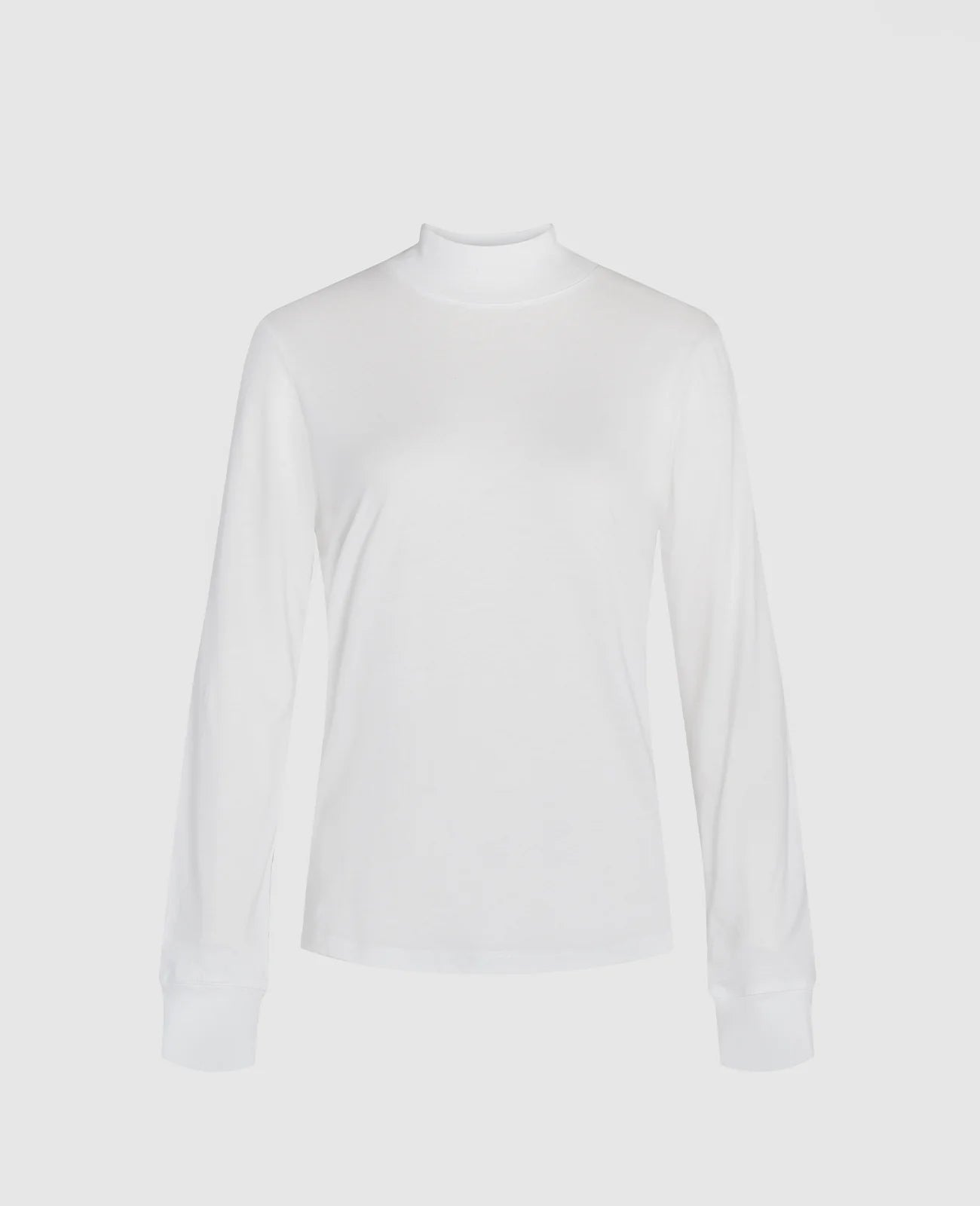 Supima High Neck Long Sleeve Tee