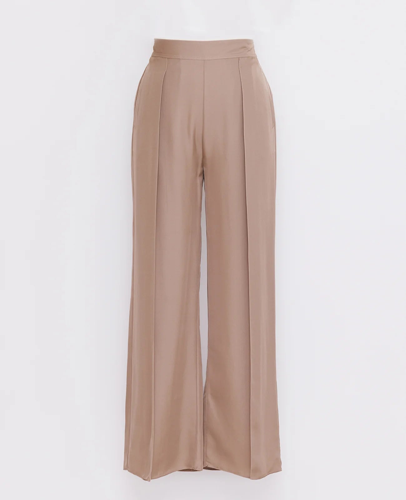Silk Pleated Pants