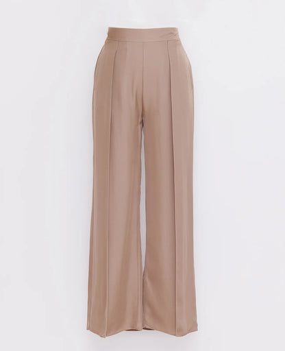 Silk Pleated Pants