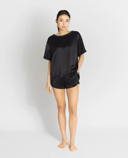 Silk Pyjamas Oversized Tee