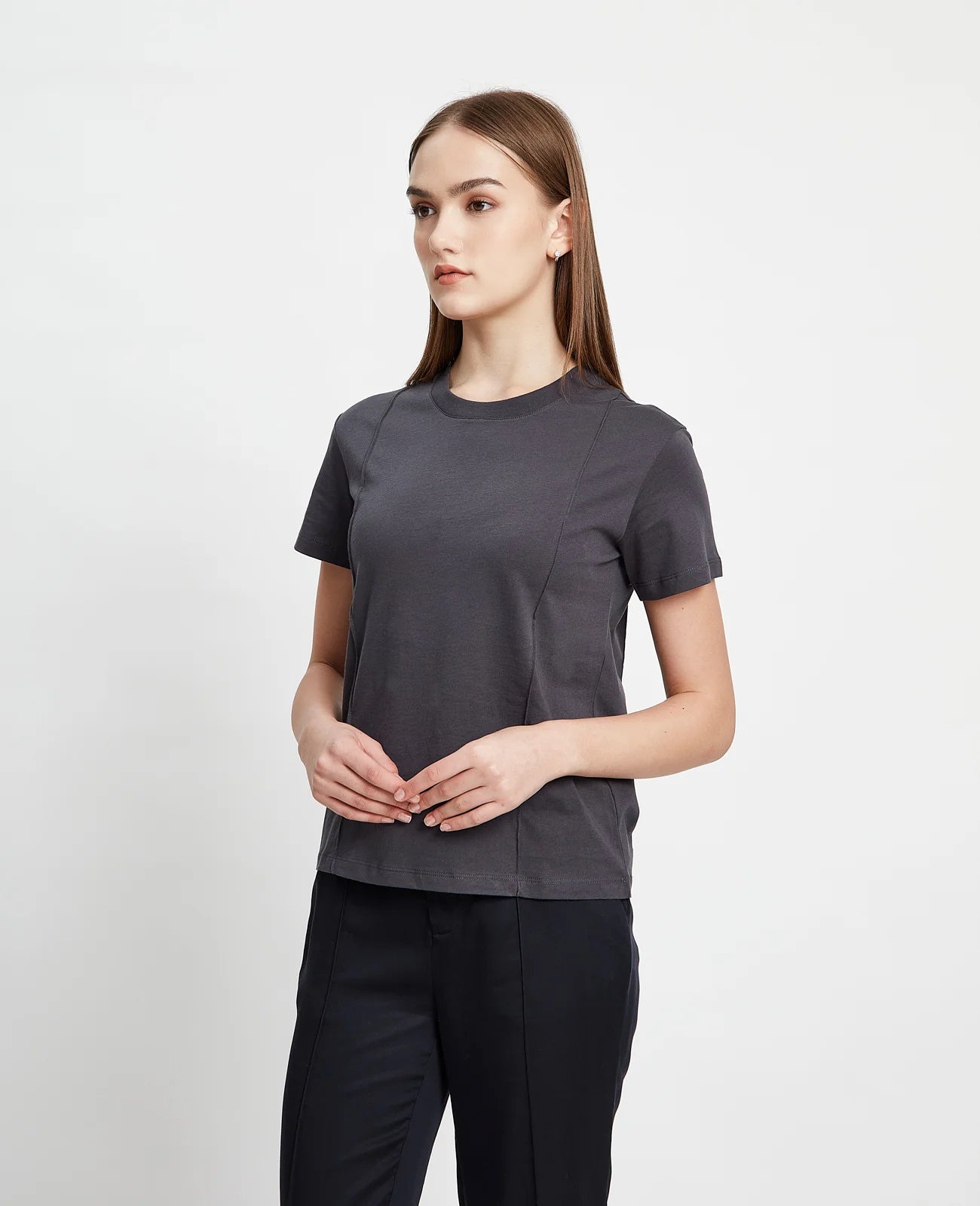 Supima Double Pintuck Tee