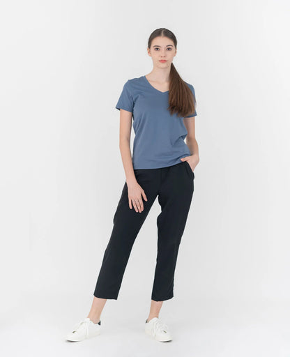 Organic Pima Cotton V-Neck Tee