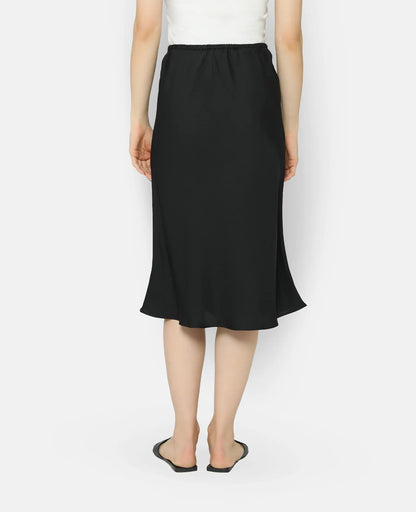Silk Bias Cut mid-length Skirt