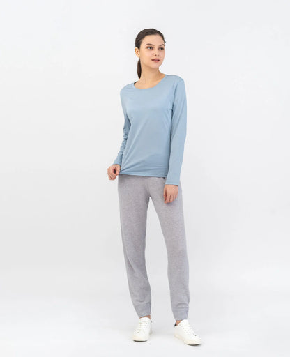 Organic Pima Cotton Long Sleeve Crew Neck Tee