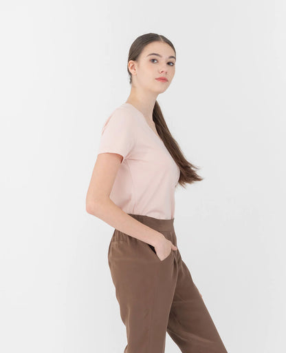 Organic Pima Cotton V-Neck Tee