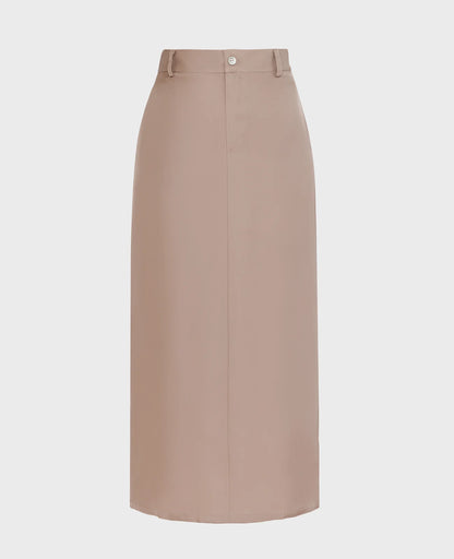 Silk Column Skirt