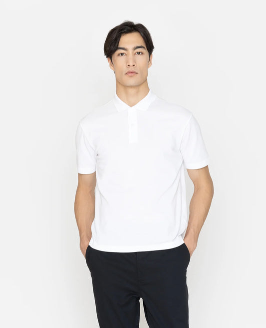 Supima Pique Spread Collar Polo