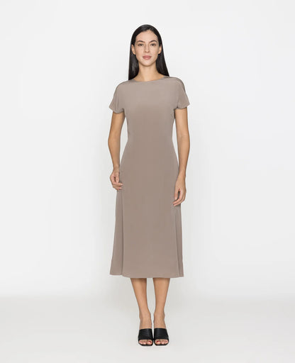 Silk Drawstrings Dress