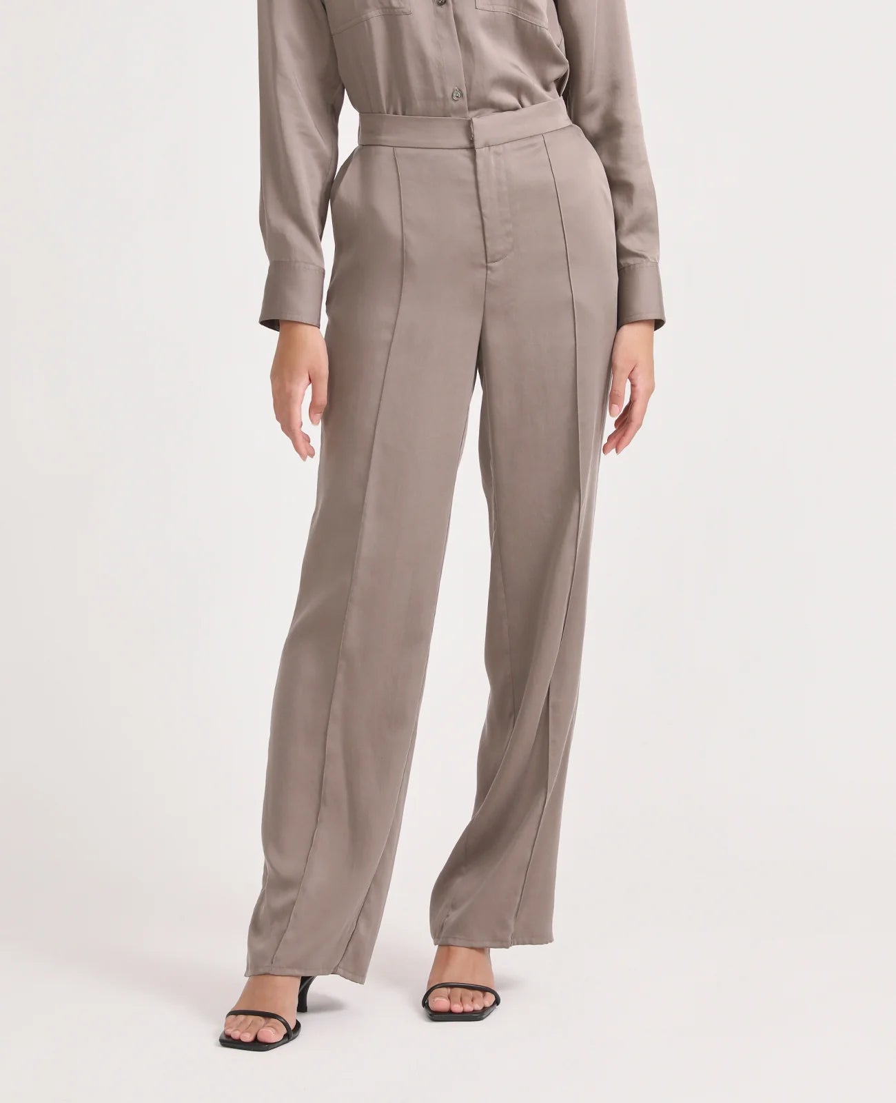 Tencel Side Slit Pant