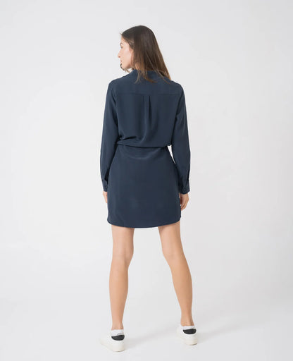 Silk Shirt Dress