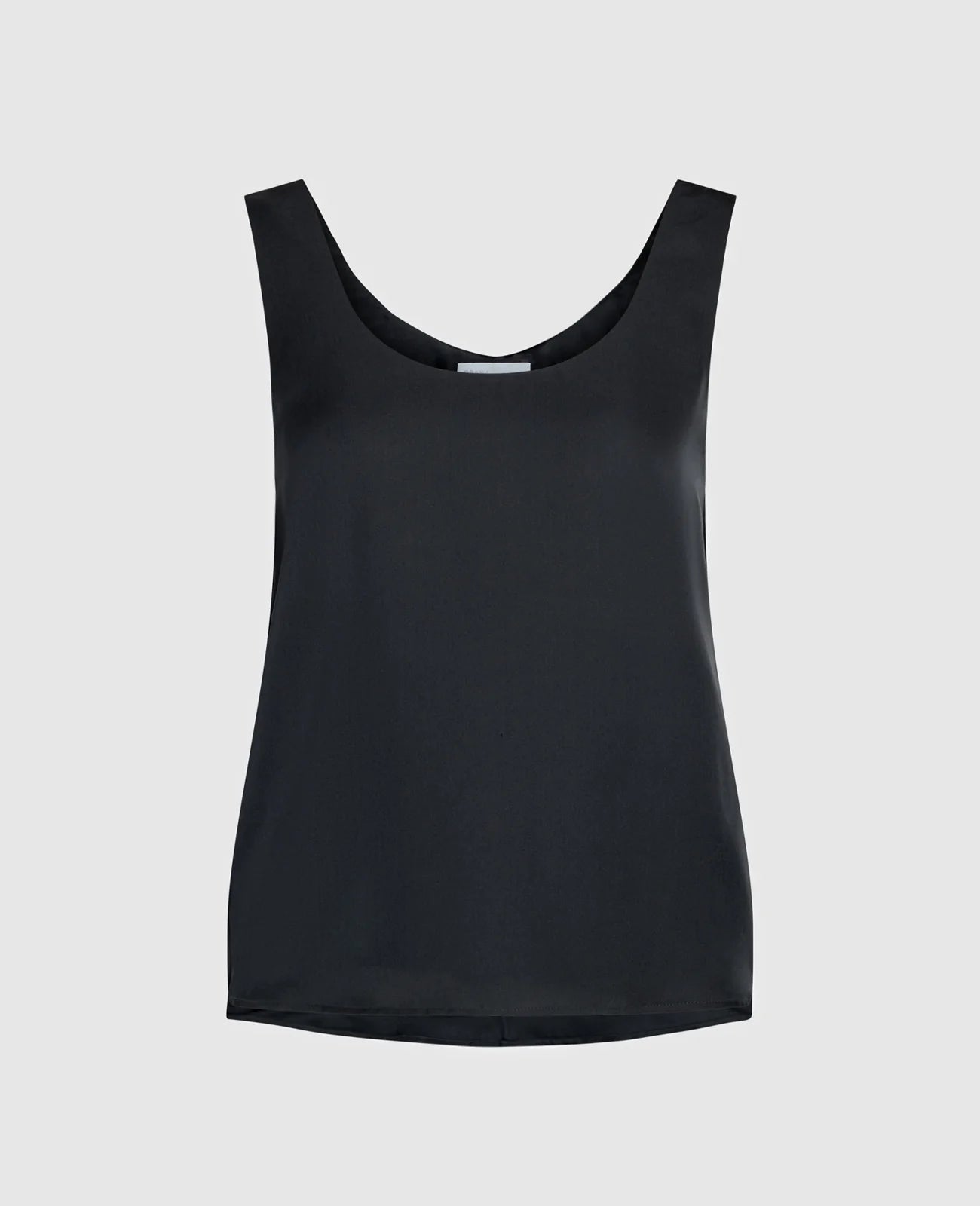 Silk Double Scoop Neck Tank