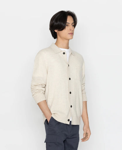 Cashmere Collar Cardigan