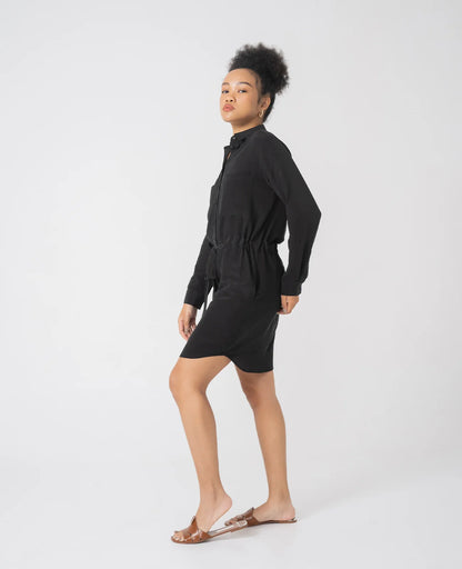 Silk Shirt Dress