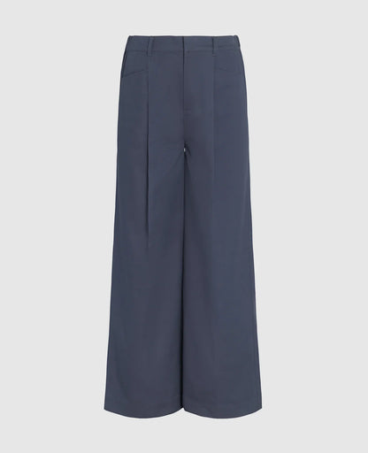 Supima Mid-rise Wide Leg Pants